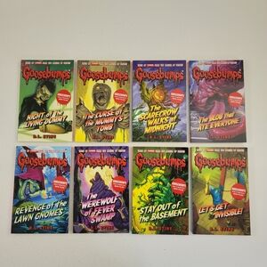 Lot Of 8 Goosebumps Scholastic Children's Books Paperback By R.L. Stine